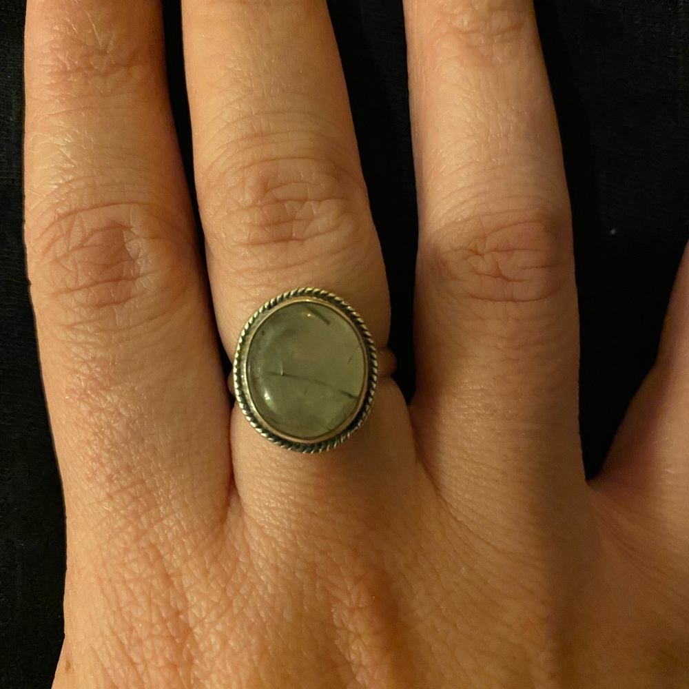 ❗️SOLD❗️Moss agate 925 ring